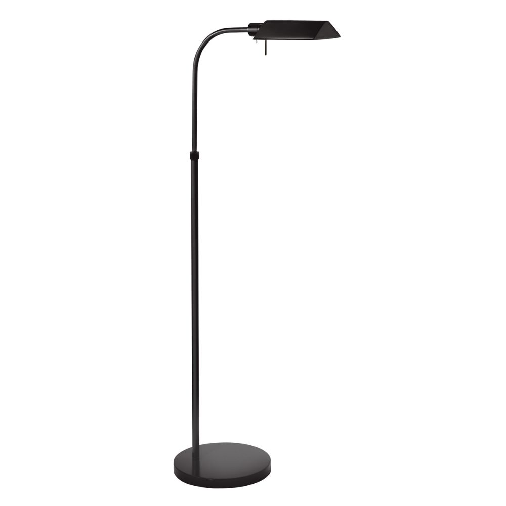 Sonneman 7005.25 Tenda Pharmacy Floor Lamp in Satin Black