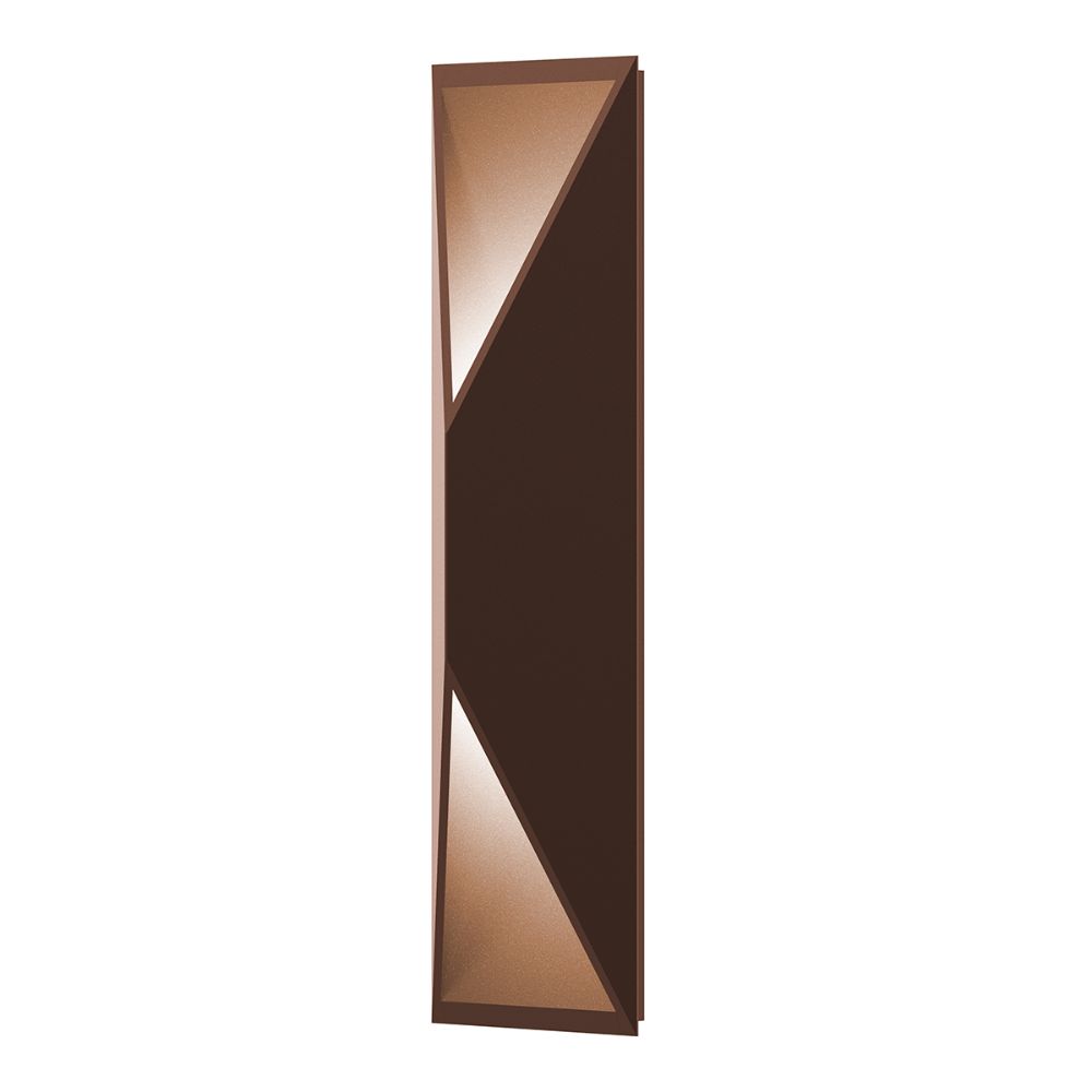 Sonneman 7102.72-WL Prisma™ Tall LED Sconce in Textured Bronze