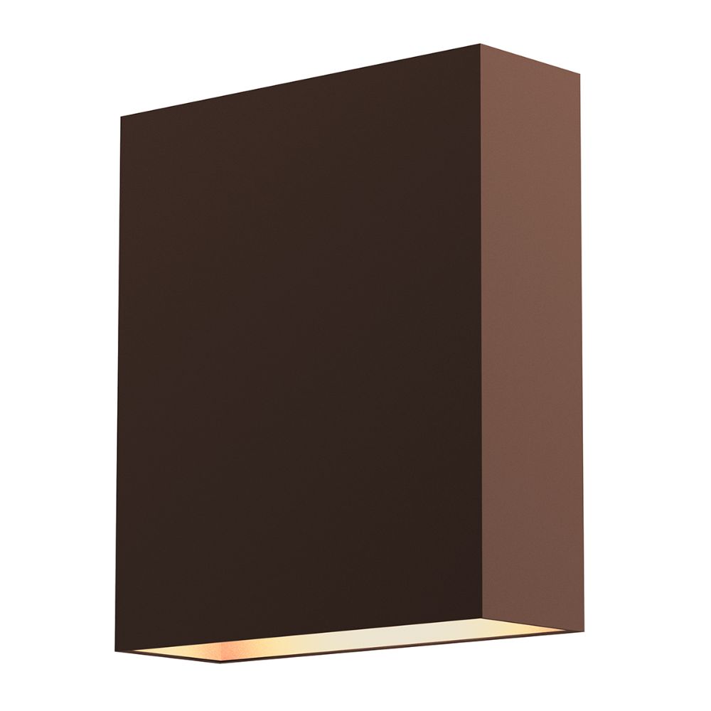 Sonneman 7107.72-WL Flat Box™ Up/Down LED Sconce in Textured Bronze