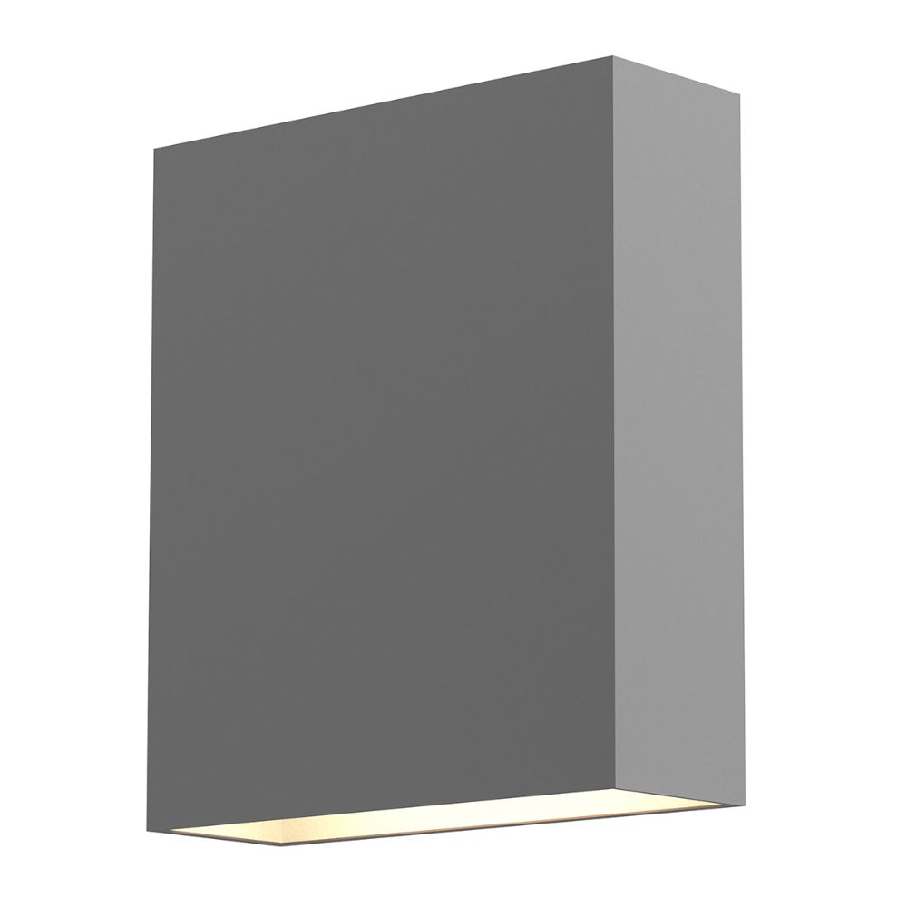 Sonneman 7107.74-WL Flat Box™ Up/Down LED Sconce in Textured Gray
