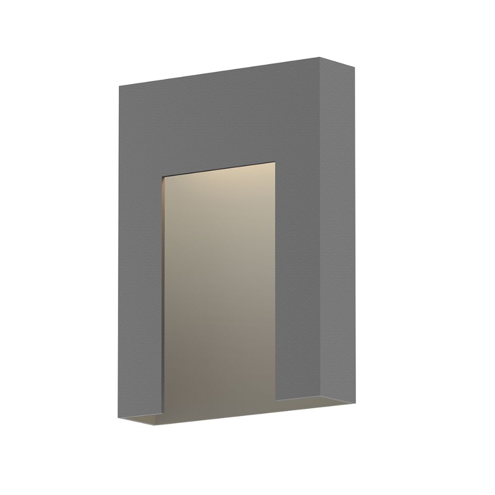 Sonneman 7266.74-WL Inset Short LED Sconce in Textured Gray