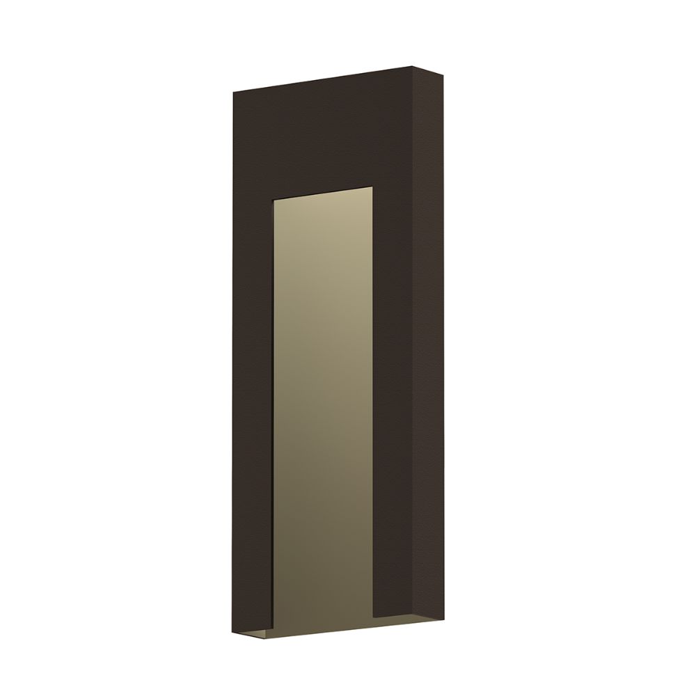 Sonneman 7267.72-WL Inset Tall LED Sconce in Textured Bronze