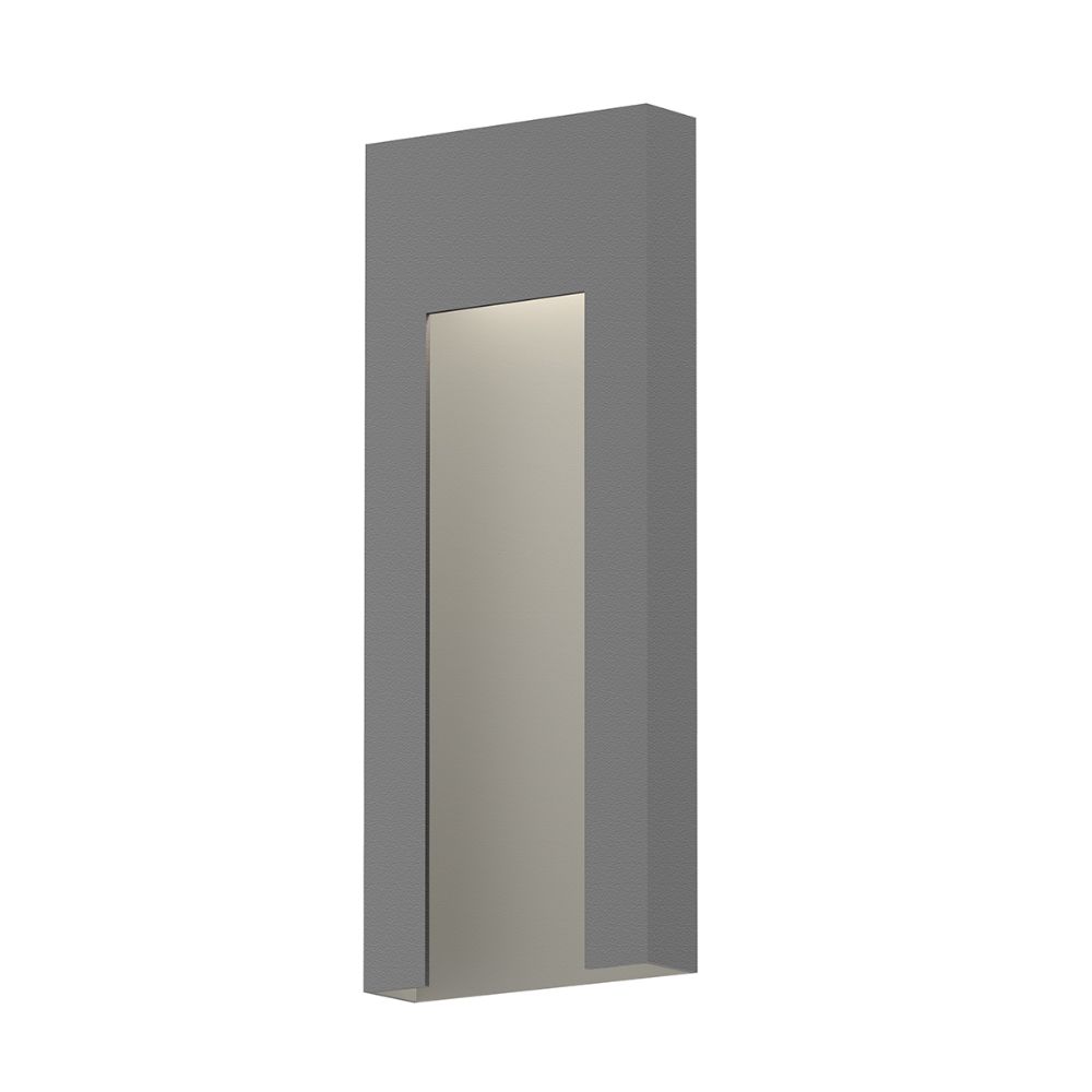 Sonneman 7267.74-WL Inset Tall LED Sconce in Textured Gray