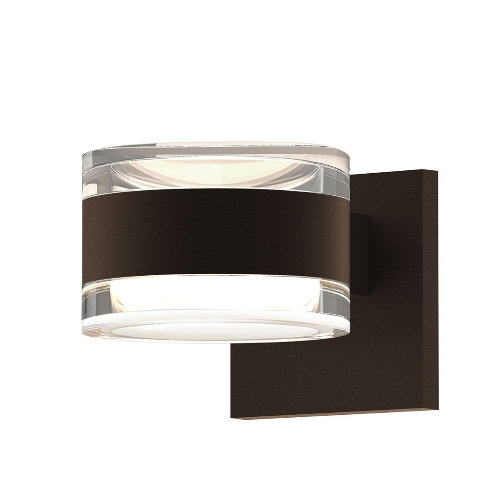 Sonneman 7302.FH.FH.72-WL REALS Up/Down LED Sconce in Textured Bronze