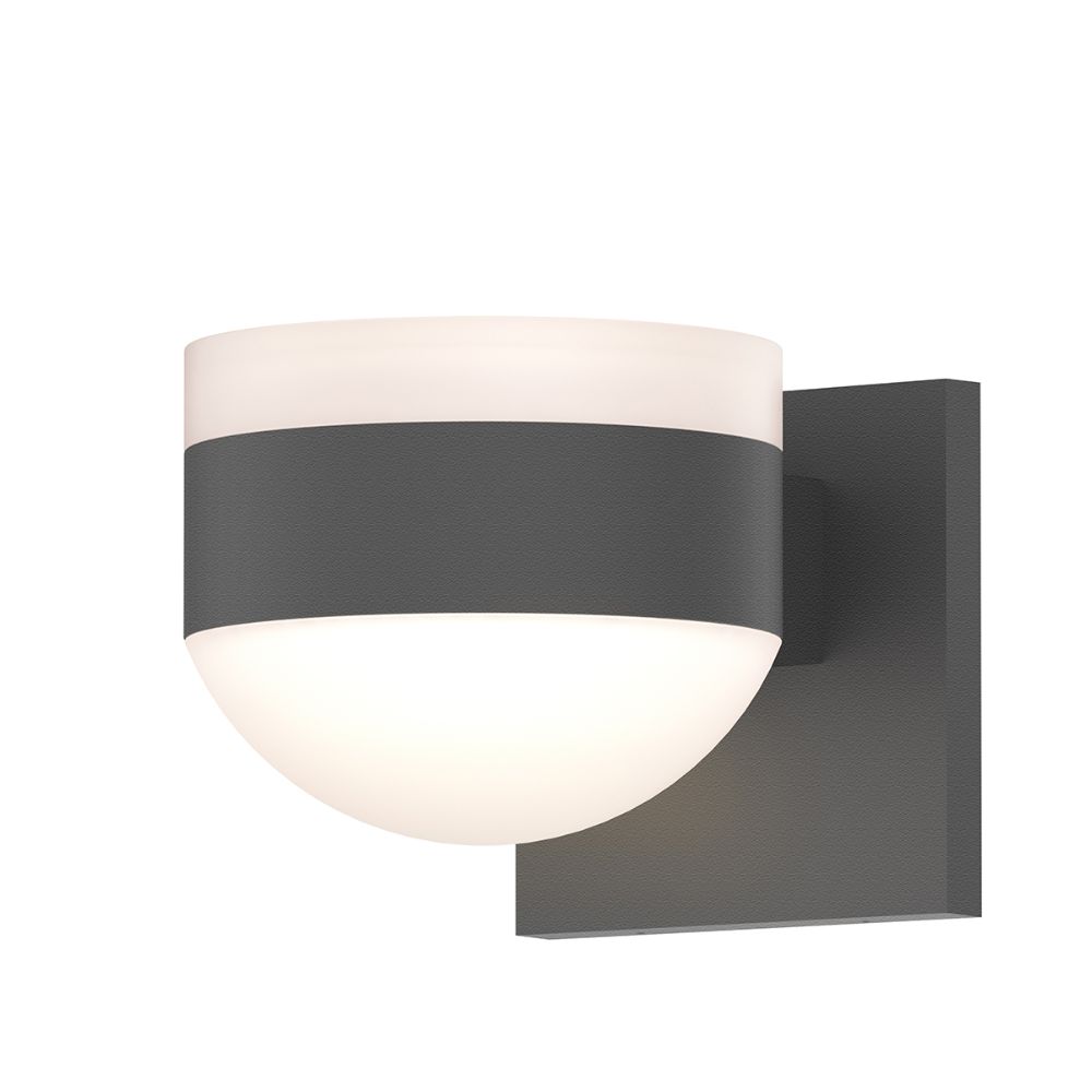 Sonneman 7302.FW.DL.74-WL REALS Up/Down LED Sconce in Textured Gray