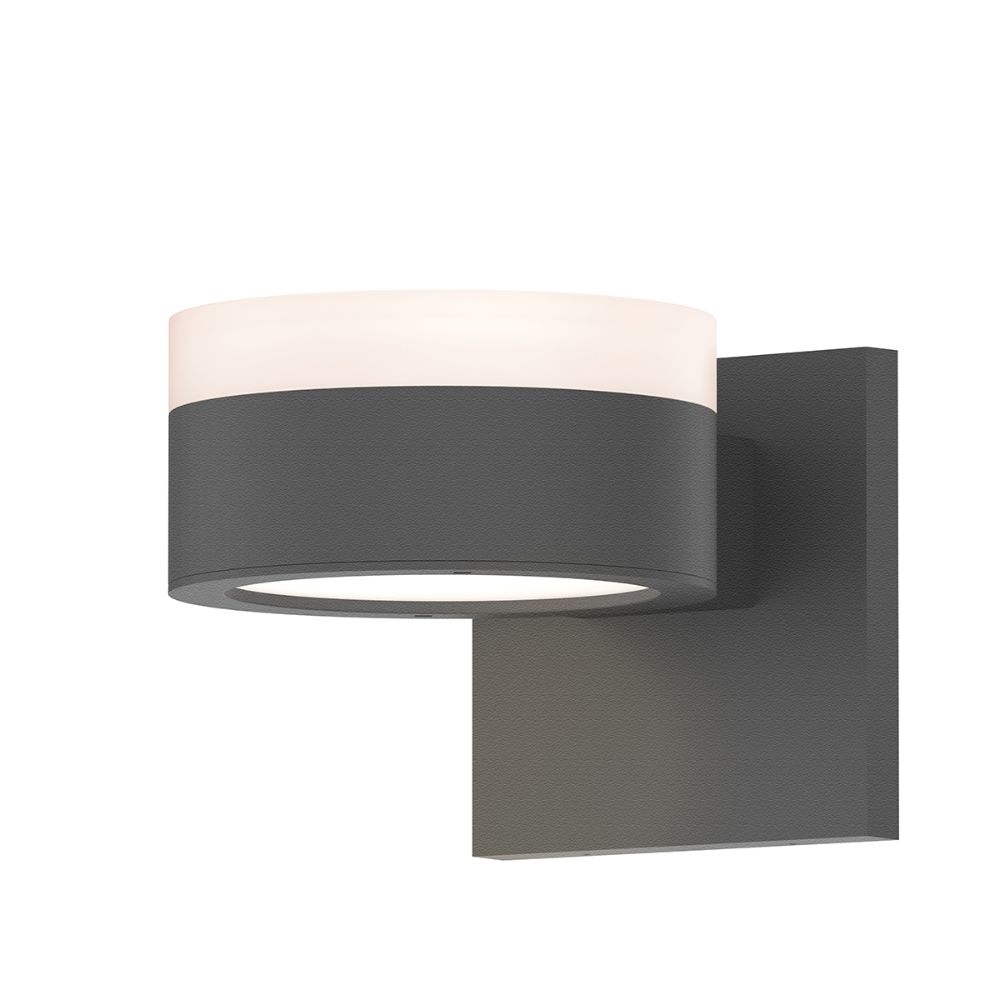 Sonneman 7302.FW.PL.74-WL REALS Up/Down LED Sconce in Textured Gray