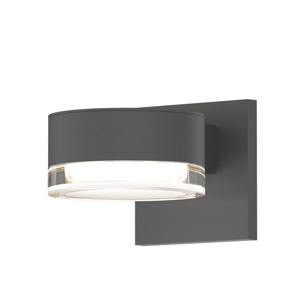 Sonneman 7302.PL.FH.74-WL REALS Up/Down LED Sconce in Textured Gray