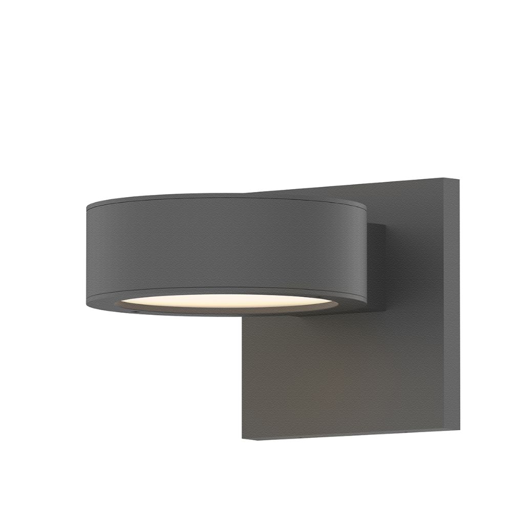 Sonneman 7302.PL.PL.74-WL REALS Up/Down LED Sconce in Textured Gray