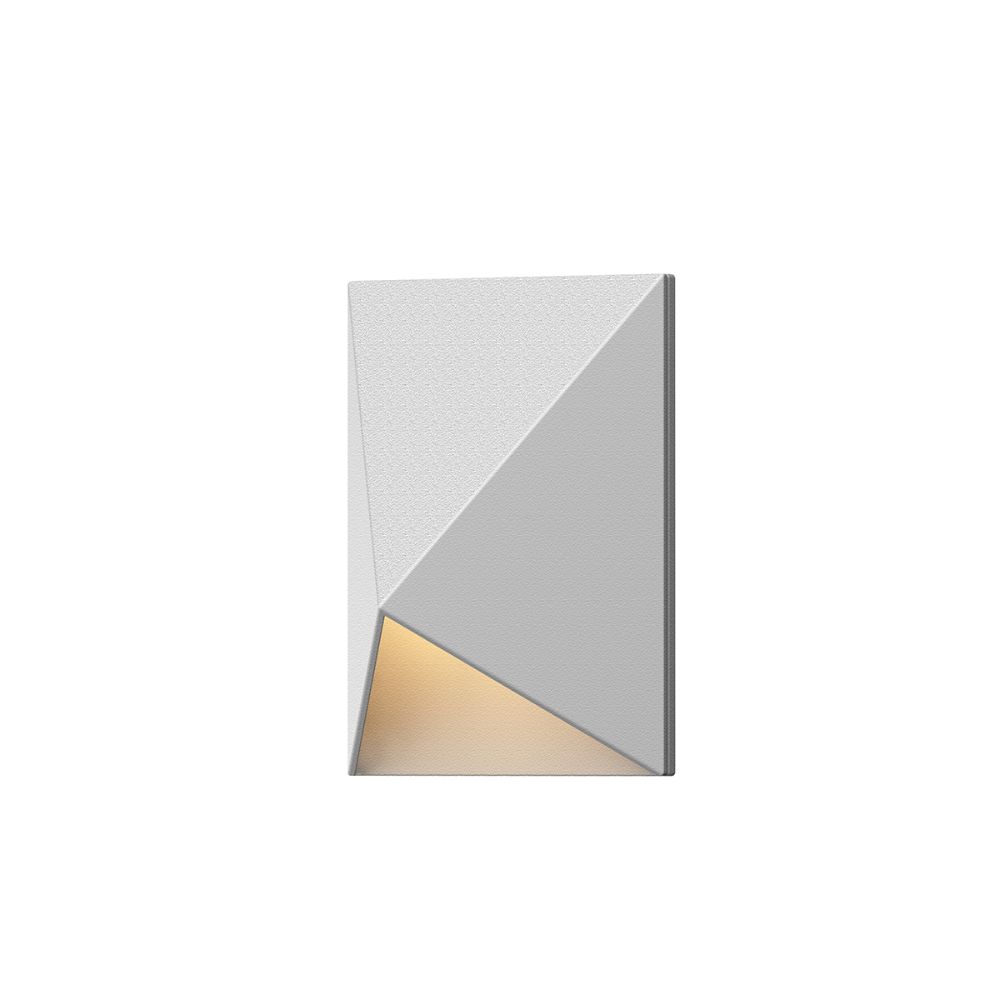 Sonneman 7320.98-WL Triform Compact LED Sconce in Textured White
