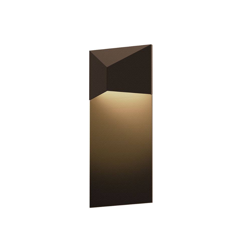 Sonneman 7330.72-WL Triform Panel LED Sconce in Textured Bronze