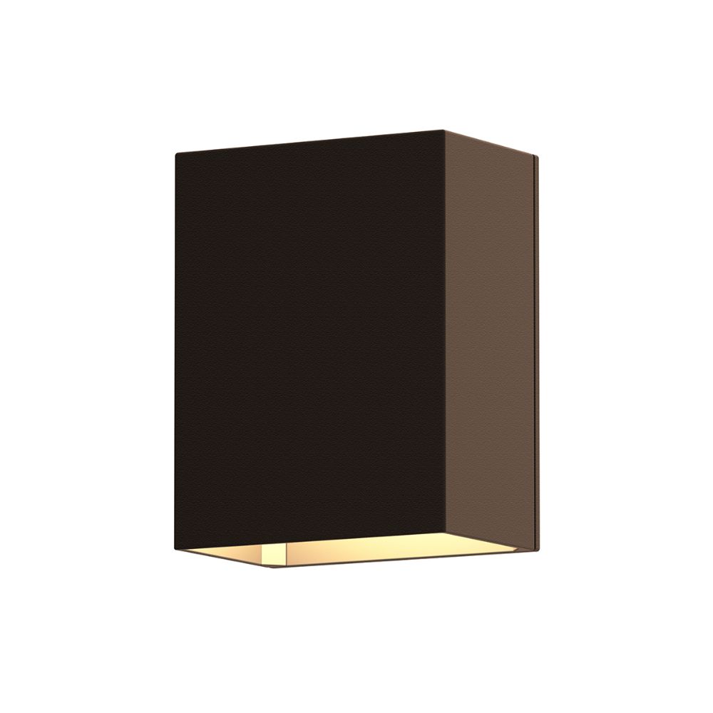 Sonneman 7340.72-WL Box LED Sconce in Textured Bronze