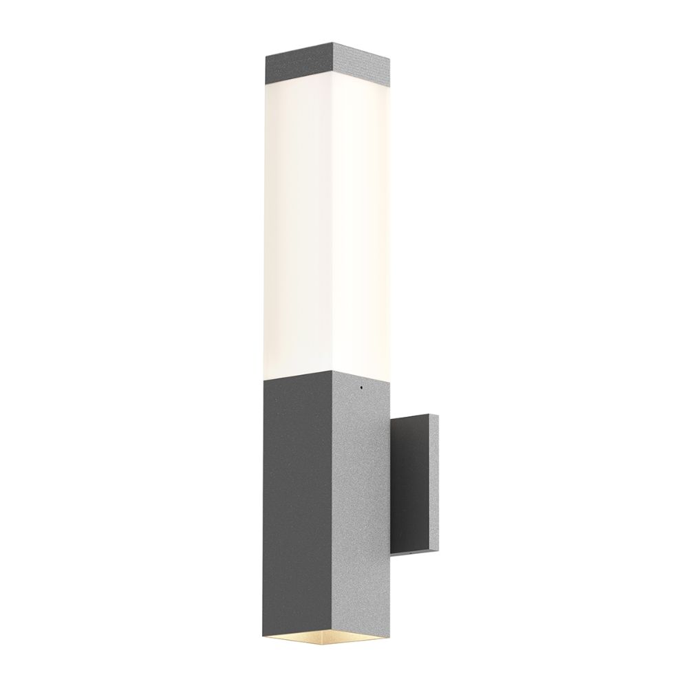 Sonneman 7380.74-WL Square Column™ LED Sconce in Textured Gray