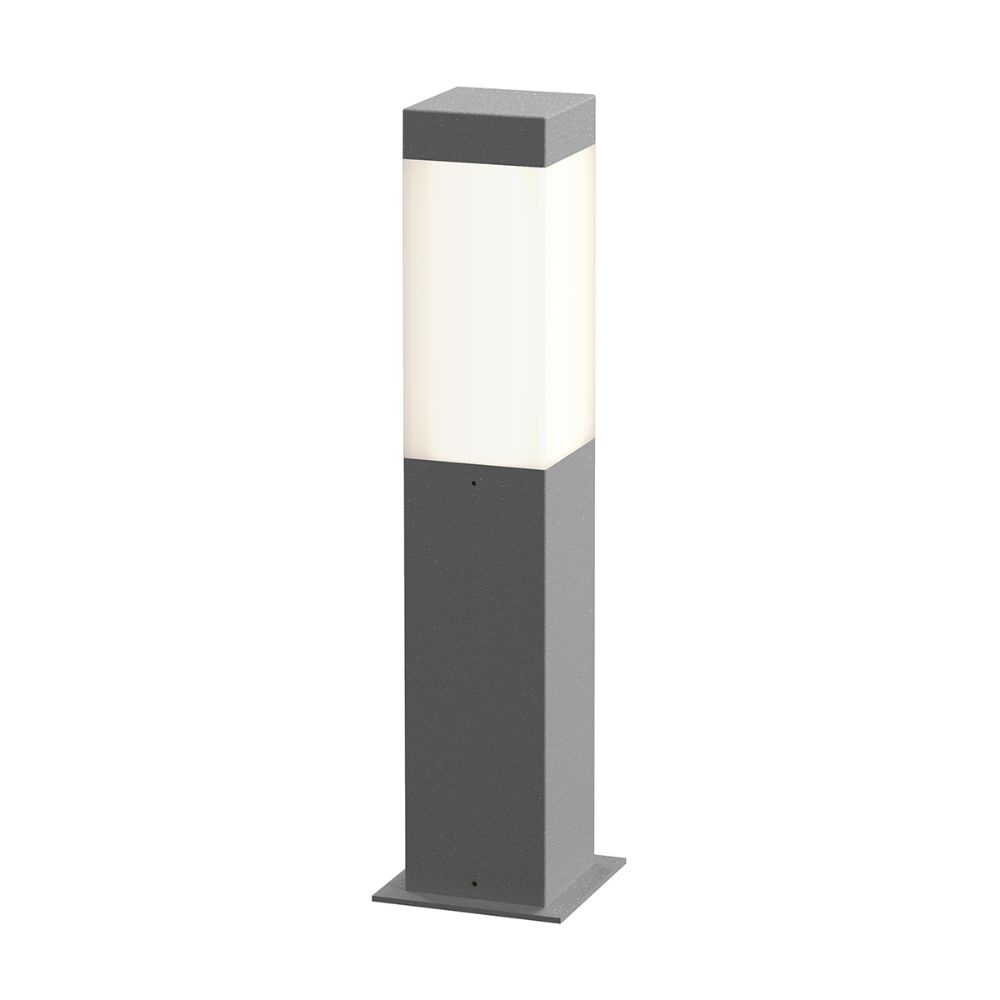Sonneman 7381.74-WL Square Column™ 16" LED Bollard in Textured Gray