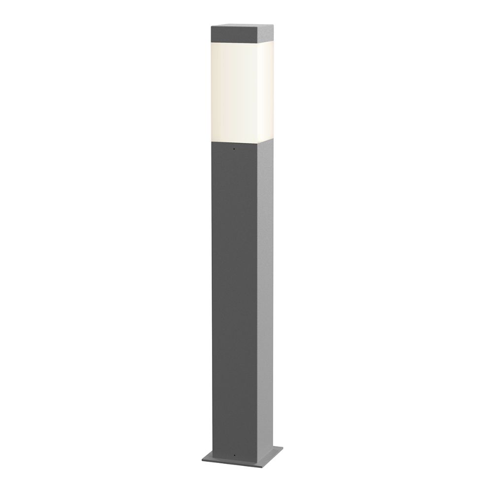 Sonneman 7383.74-WL Square Column™ 28" LED Bollard in Textured Gray