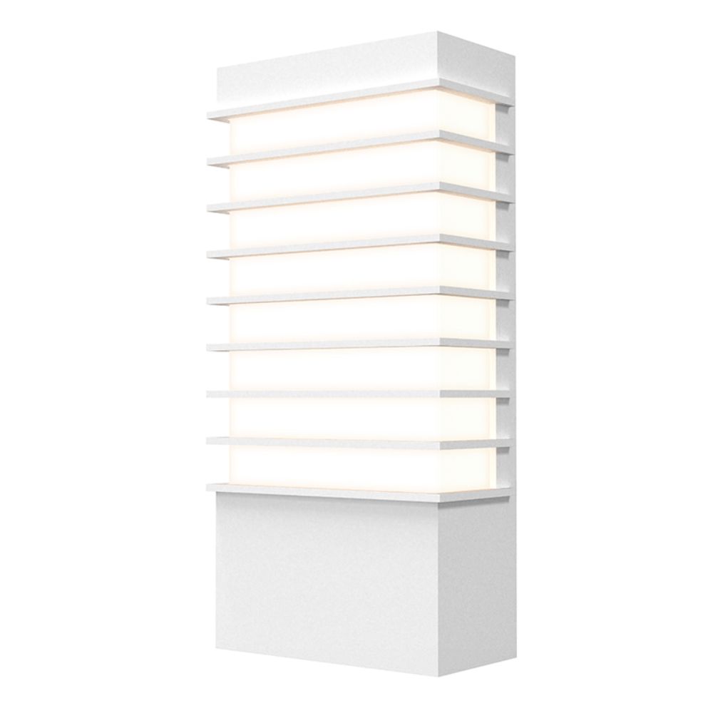 Sonneman 7412.98-WL Tawa™ 13" LED Sconce in Textured White