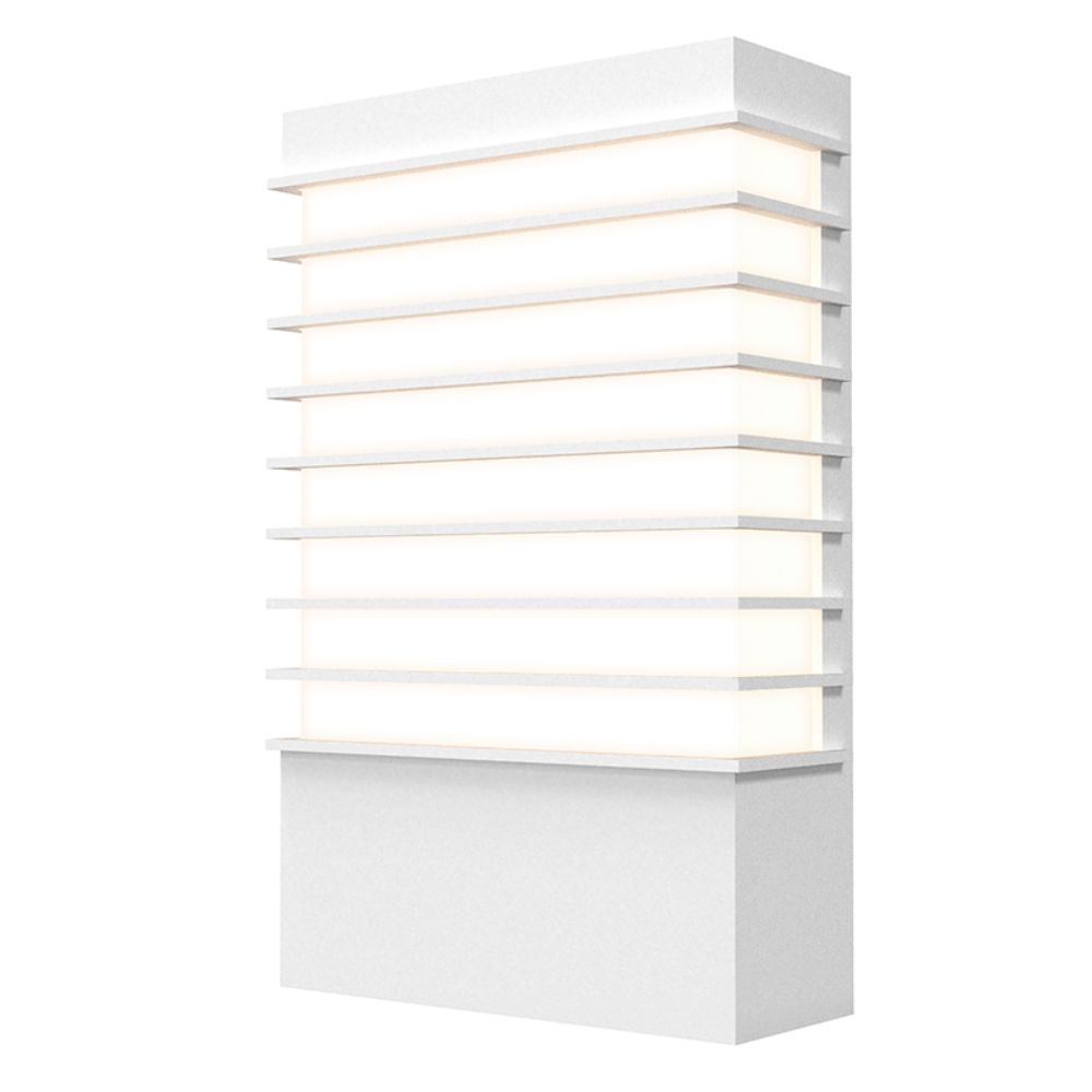 Sonneman 7414.98-WL Tawa™ 13" Wide LED Sconce in Textured White