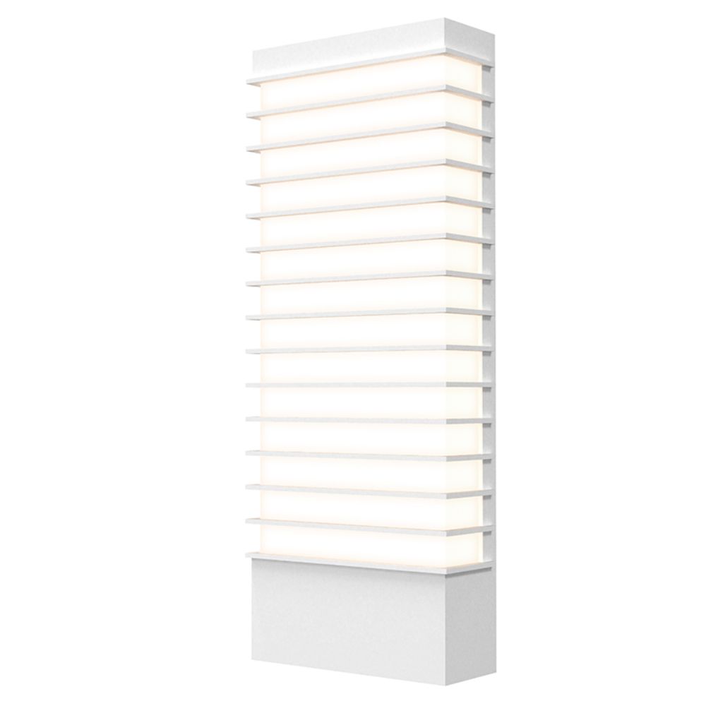 Sonneman 7415.98-WL Tawa™ 21" Wide LED Sconce in Textured White