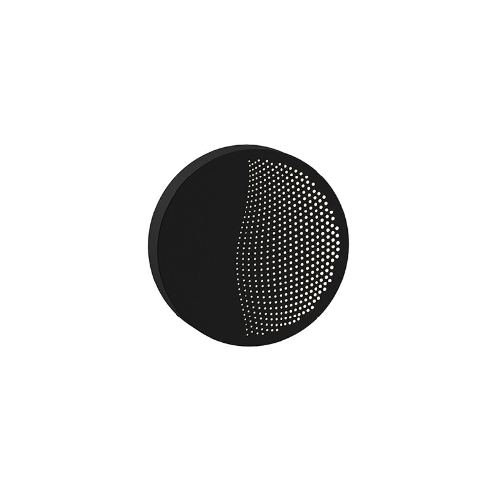 Sonneman 7450.97-WL Dotwave™ Small Round LED Sconce in Textured Black
