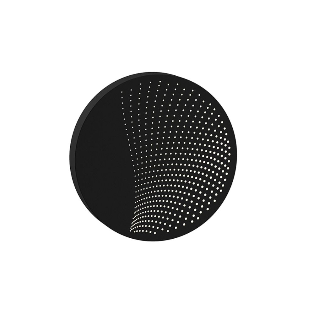 Sonneman 7451.97-WL Dotwave™ Medium Round LED Sconce in Textured Black