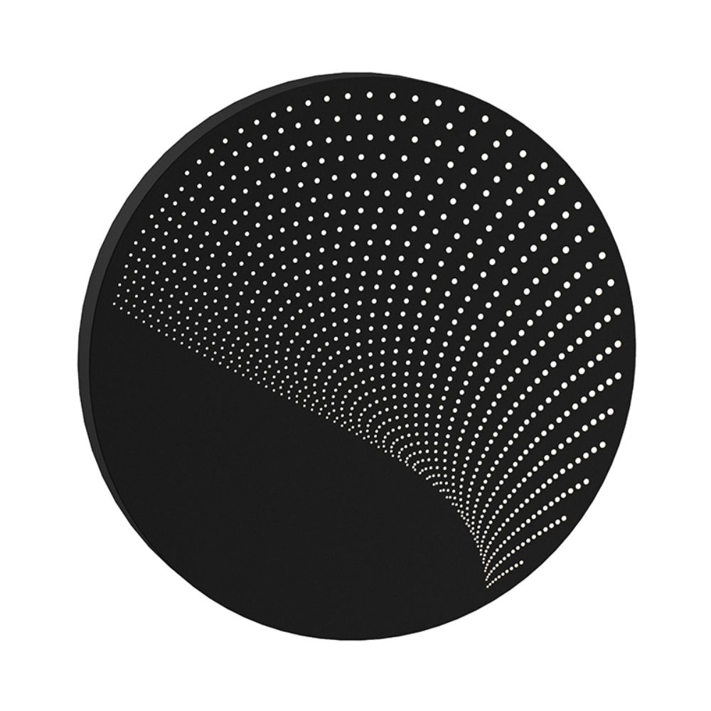 Sonneman 7452.97-WL Dotwave™ Large Round LED Sconce in Textured Black