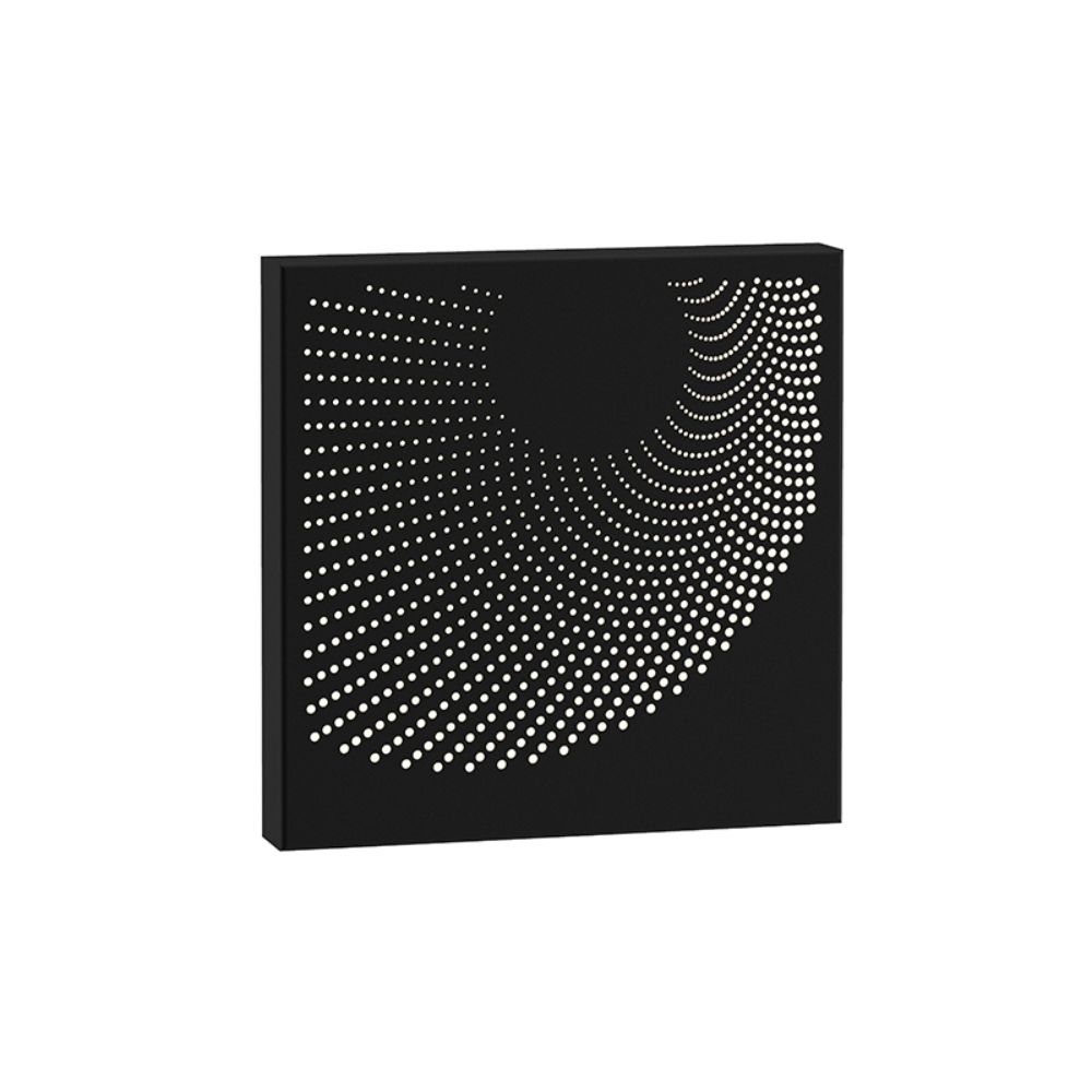 Sonneman 7456.97-WL Dotwave™ Square LED Sconce in Textured Black