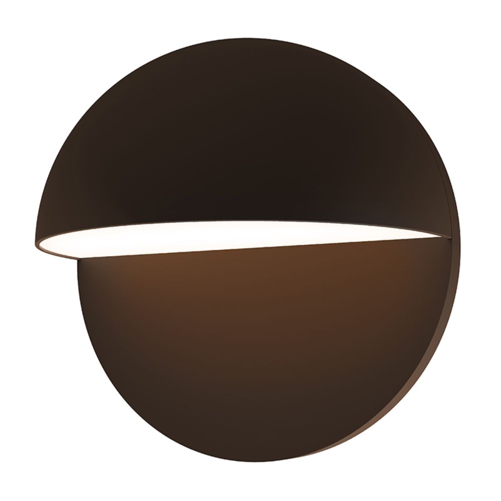 Sonneman 7472.72-WL Mezza Cupola™ 8" LED Sconce in Textured Bronze