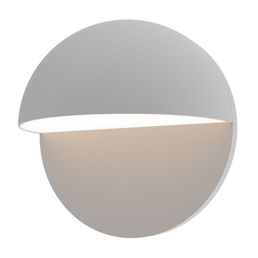 Sonneman 7472.74-WL Mezza Cupola™ 8" LED Sconce in Textured Gray