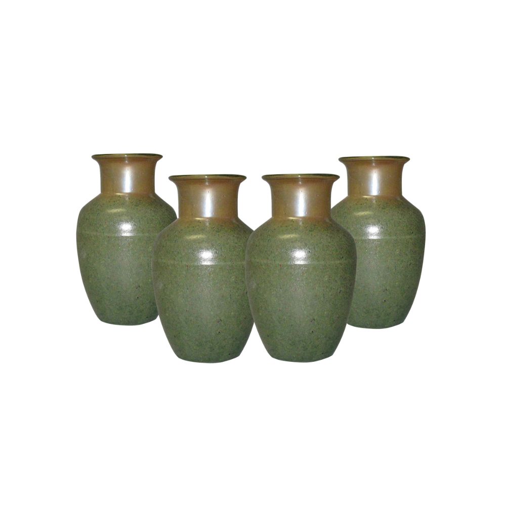 Springdale Lighting 6.5"H Zusto 4-Piece Hand Blown Art Glass Vase Set