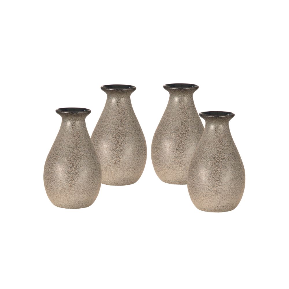 Springdale Lighting 5"H Speckle 4-Piece Art Glass Mini Vase Set