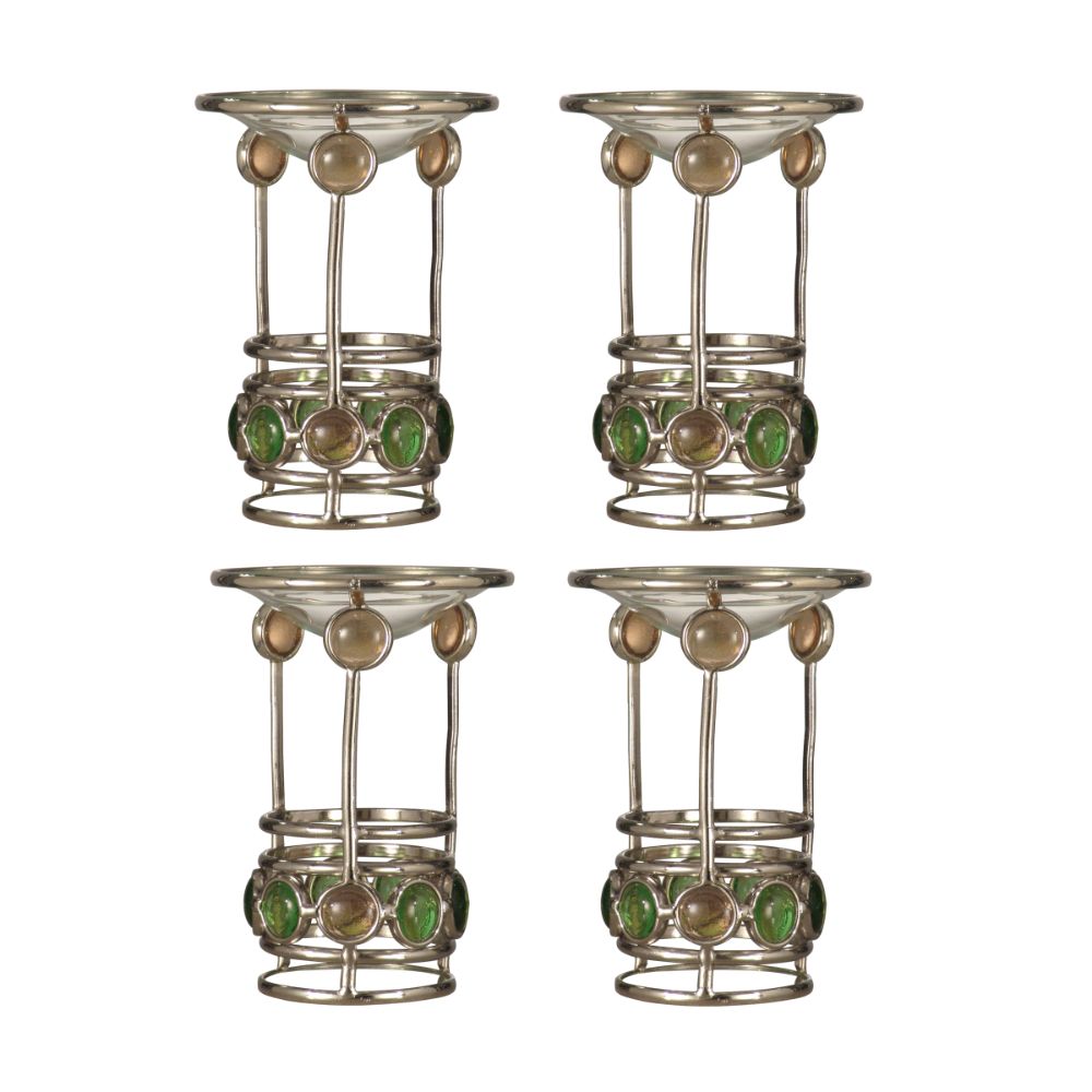 Springdale Lighting 5.25"H Pietro 4-Piece Candle Holder Set (Candles Not Included)