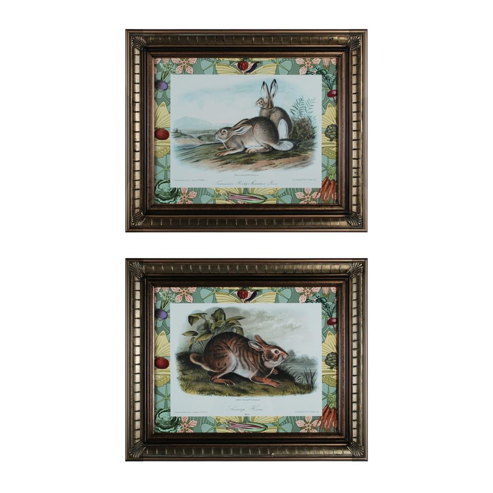 ELK Home 10048-S2 Rabbits With Border