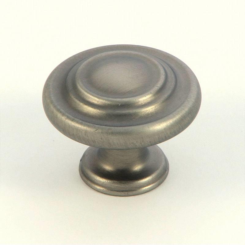 Stone Mill Hardware CP1398-WEN Weathered Nickel 3 Ring Cabinet Knob in Weathered Nickel