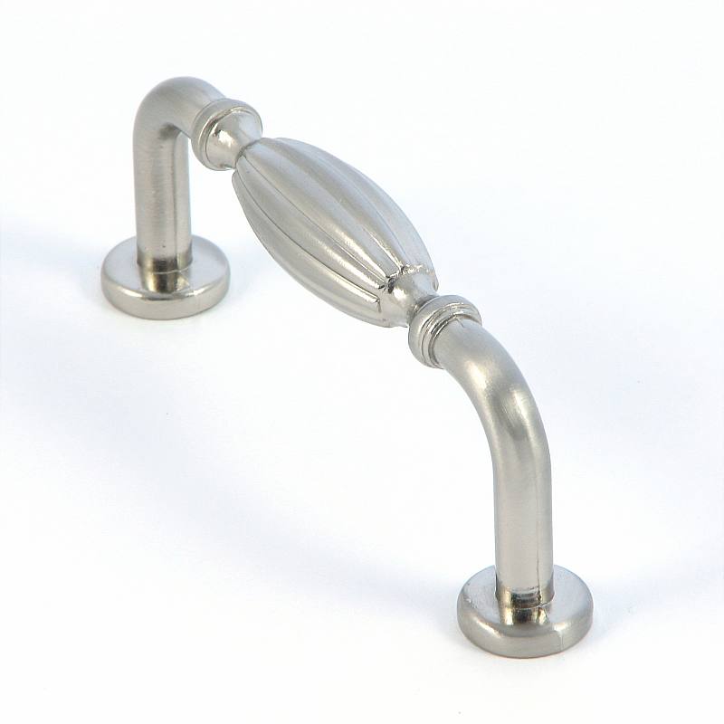 Stone Mill Hardware CP5210-SN Satin Nickel French Country Cabinet Handle in Satin Nickel
