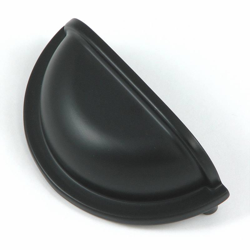 Stone Mill Hardware CP1499-MB Matte Black Cup Handle in Matte Black
