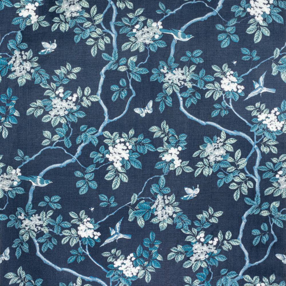 Stout 7814-44 Birds And Butterfly Herringbone Riptide Multipurpose Fabric