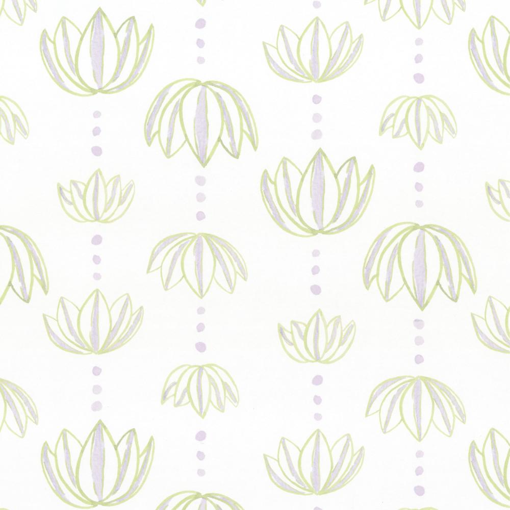 Stout W7843-1 Tulips 1 Lilac in Wallpaper