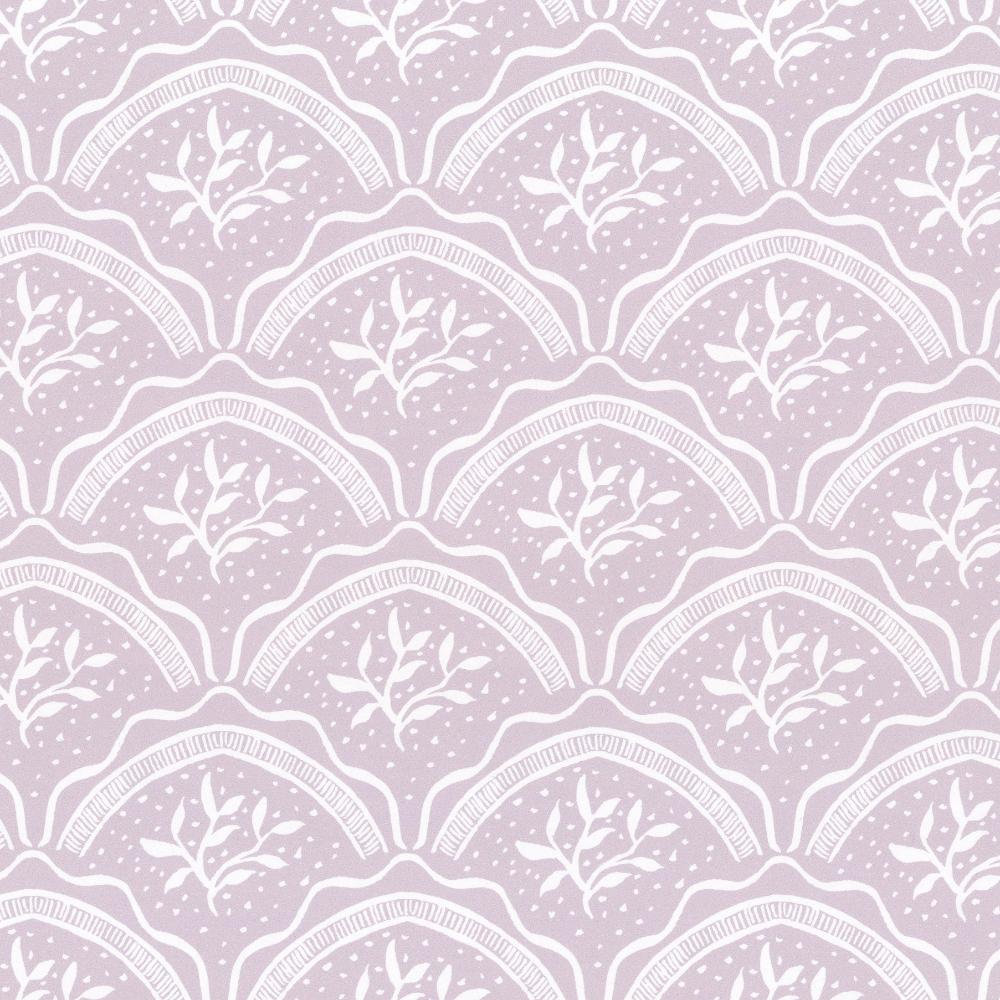 Stout W7845-3 Vine Scallop 3 Lilac in Wallpaper