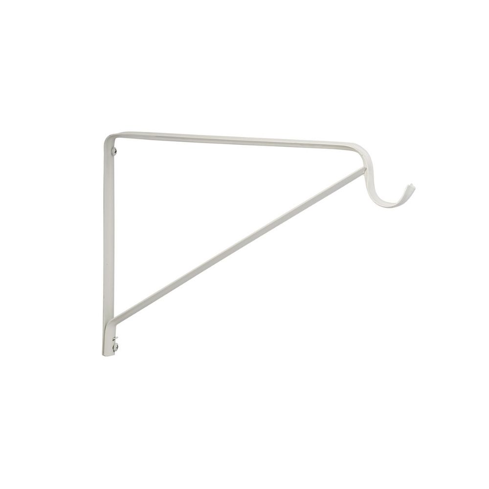 Sure-Loc Hardware SRS-3 Fixed Shelf And Rod Support in White Powder Coat