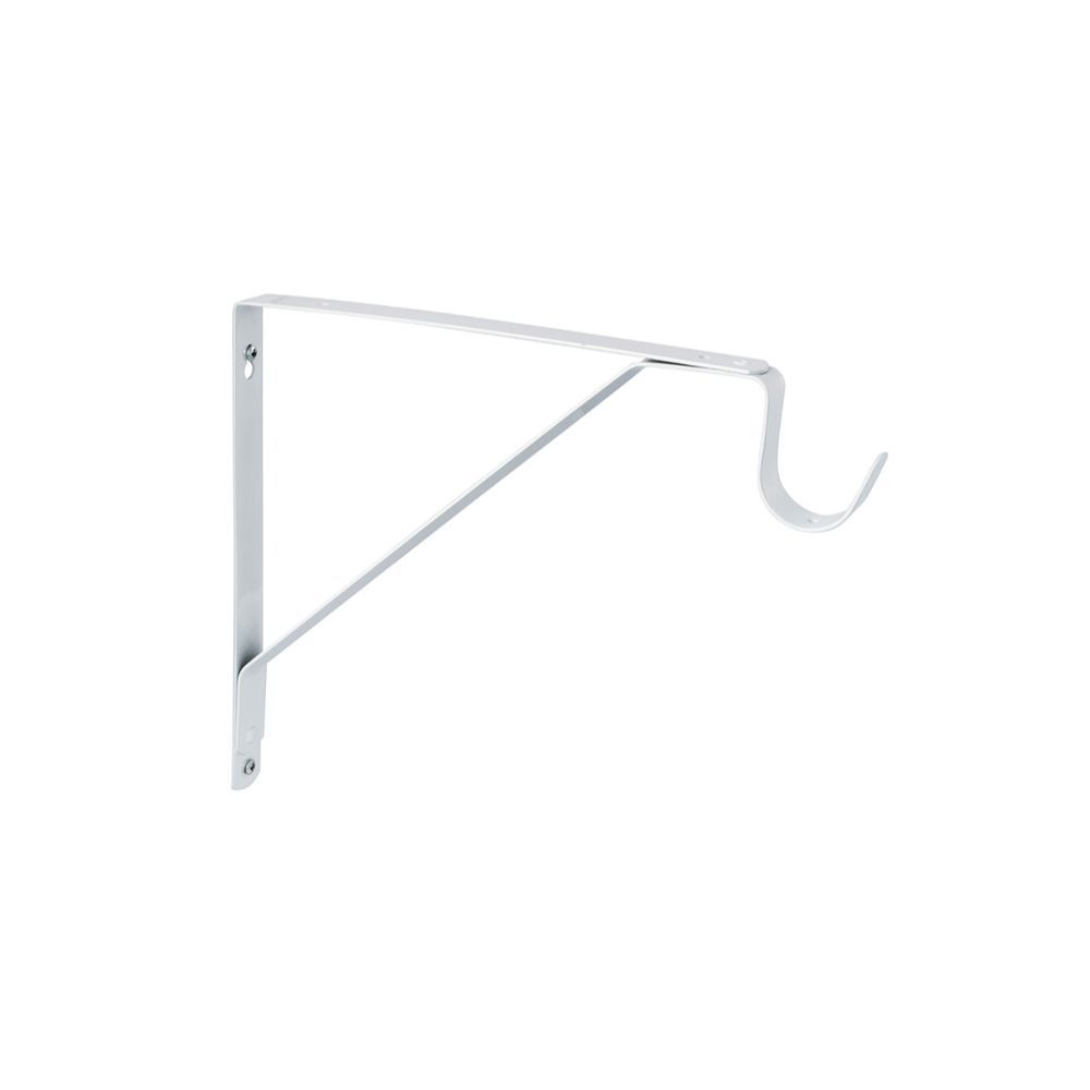 Sure-Loc Hardware SRS-5 Fixed Shelf And Rod Support in White Powder Coat
