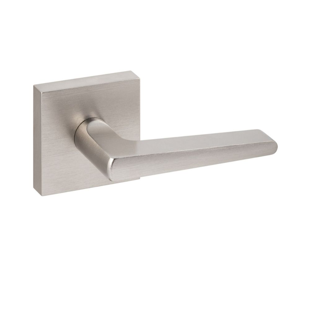 Ridgecrest Modern BS101-SQ-15-234 Basel Lever with Square Rosette in Satin Nickel