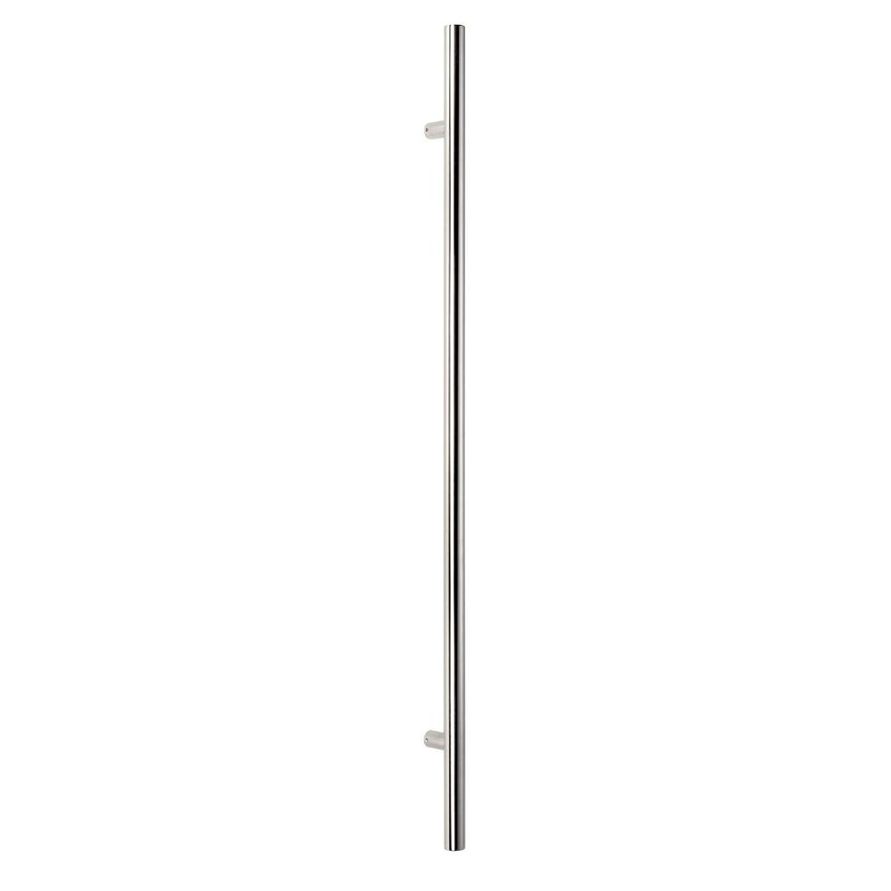 Sure-Loc Hardware PL-2RD 72 32D 72" Round Long Door Pull, Double-Sided, Satin Stainless