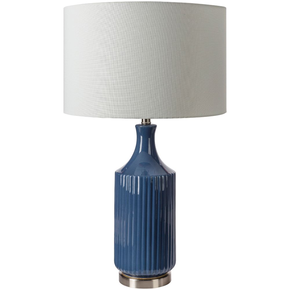 Surya FKI-001 Filaki 31"H x 17"W x 17"D Lamp in White / Blue