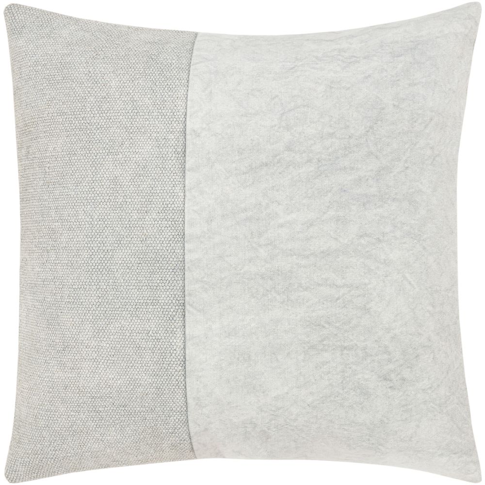 Surya NBN001-1818 Narbonne 18"H x 18"W Pillow Cover in Grays