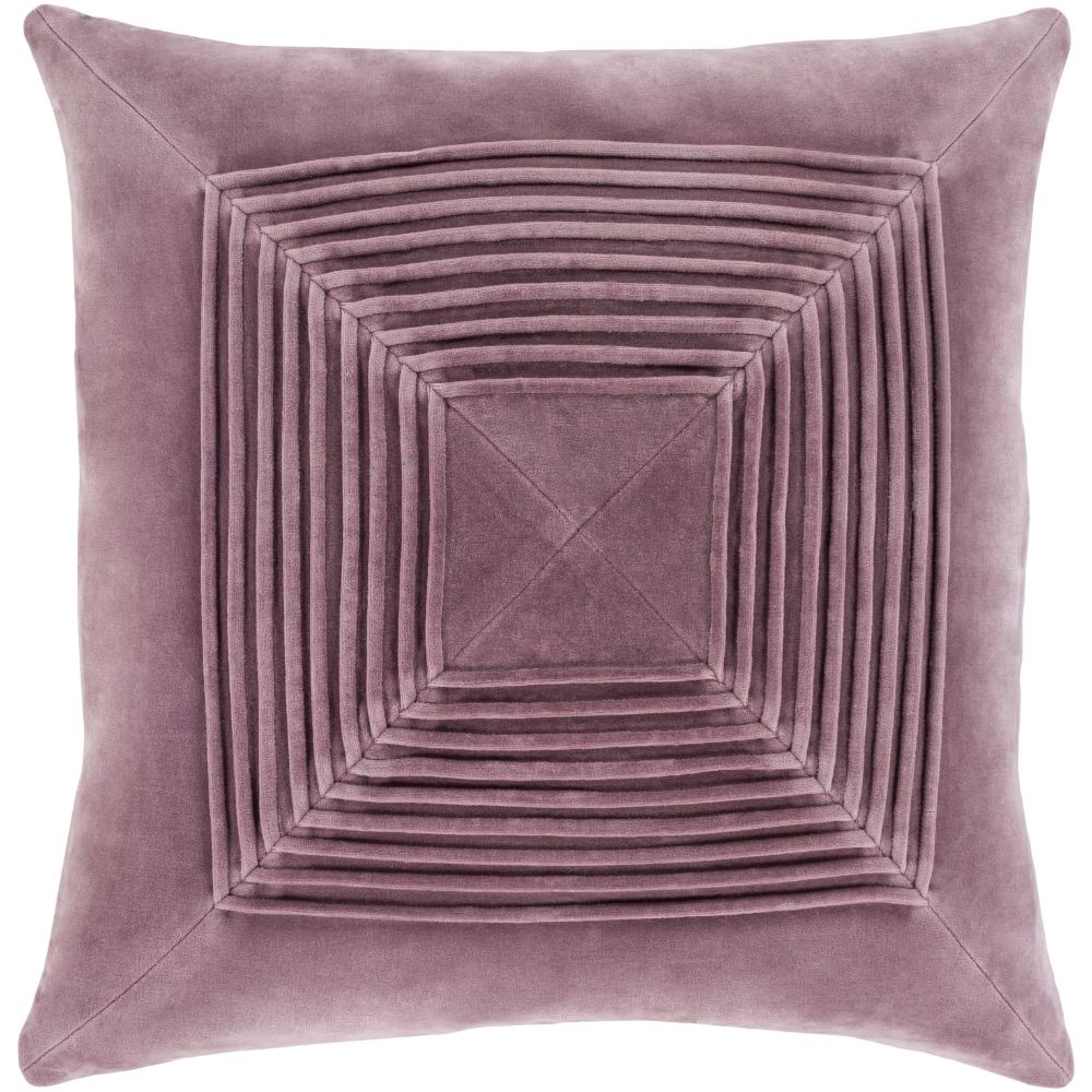 Surya AKA002-1818 Akira 18 x 18 x 0.25 Pillow Cover in Purple