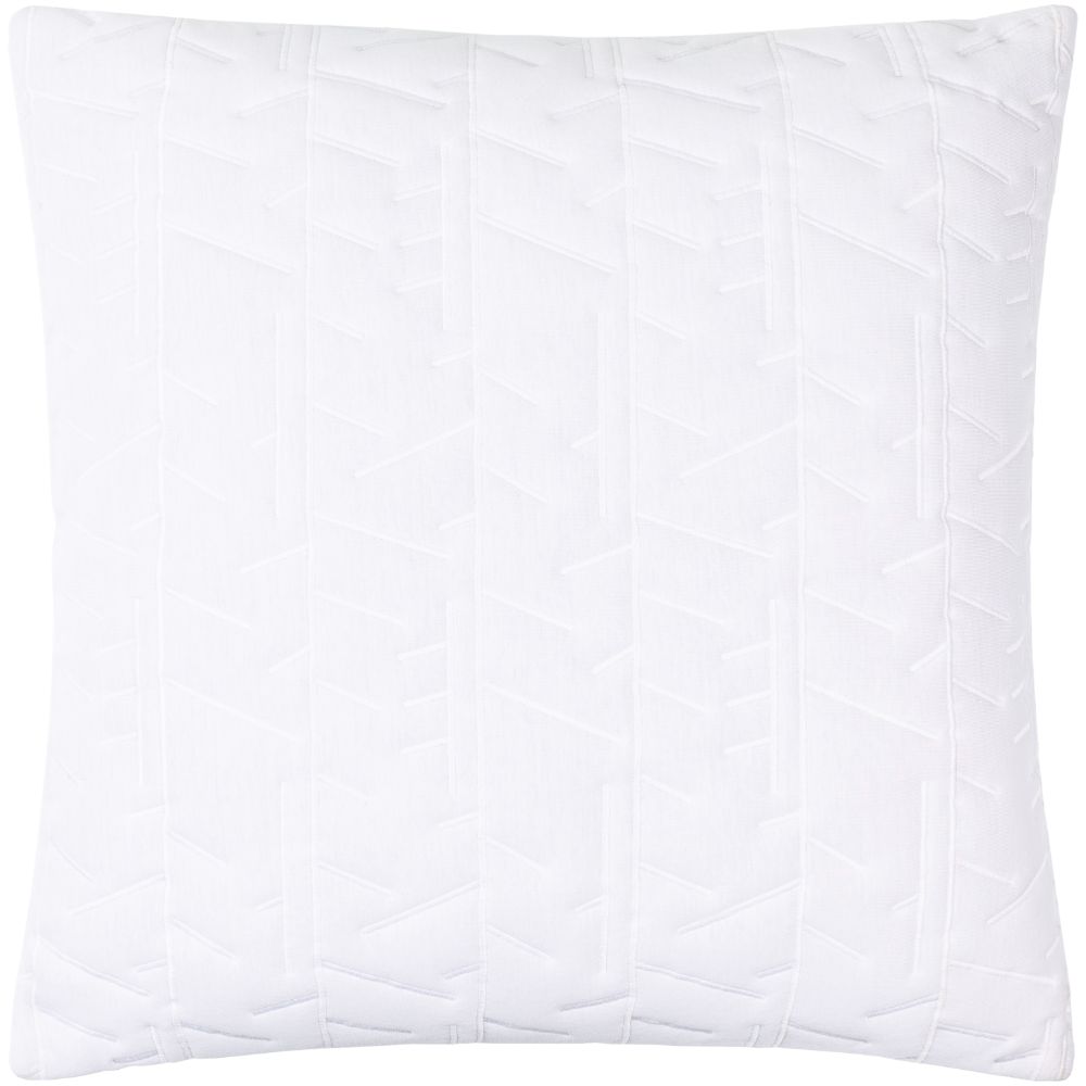 Surya BCD003-2222D Branched BCD-003 22"L x 22"W Accent Pillow in White