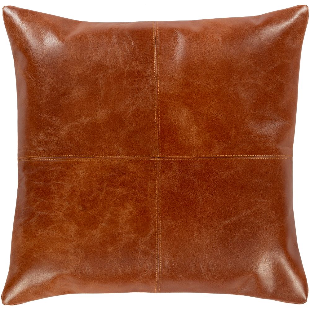 Surya Barrington BGN-001 18"H x 18"W Pillow Kit in Burnt Orange, Camel