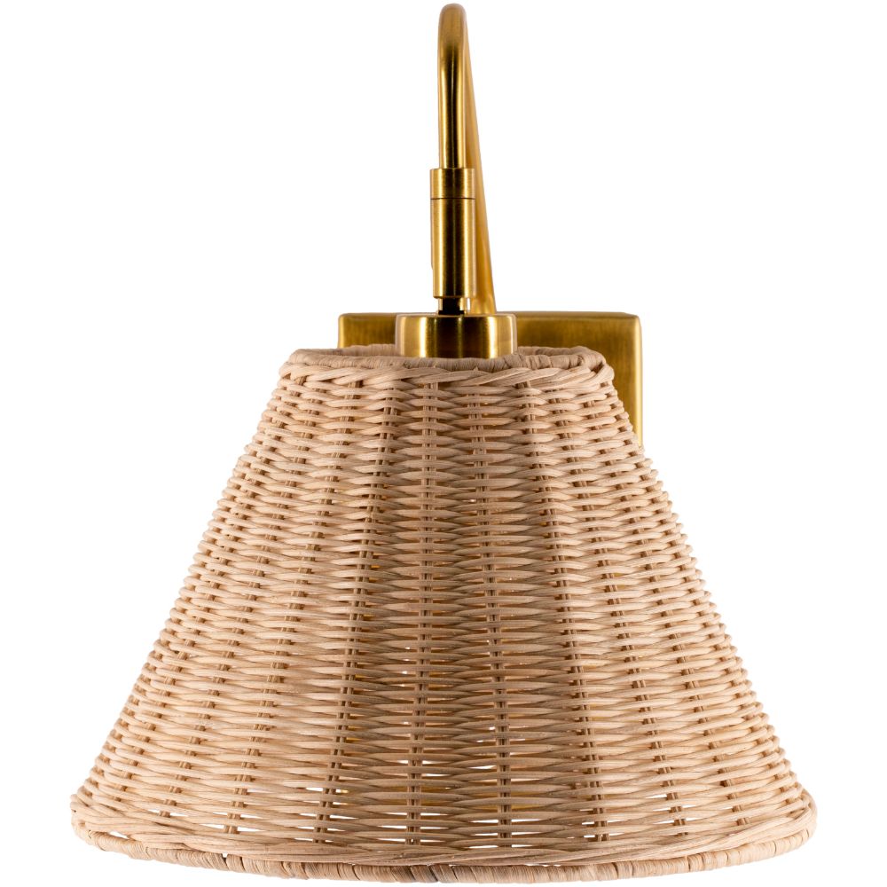 Surya CRR-001 Cerro 12"H x 10"W x 15 Wall Sconce in Gold