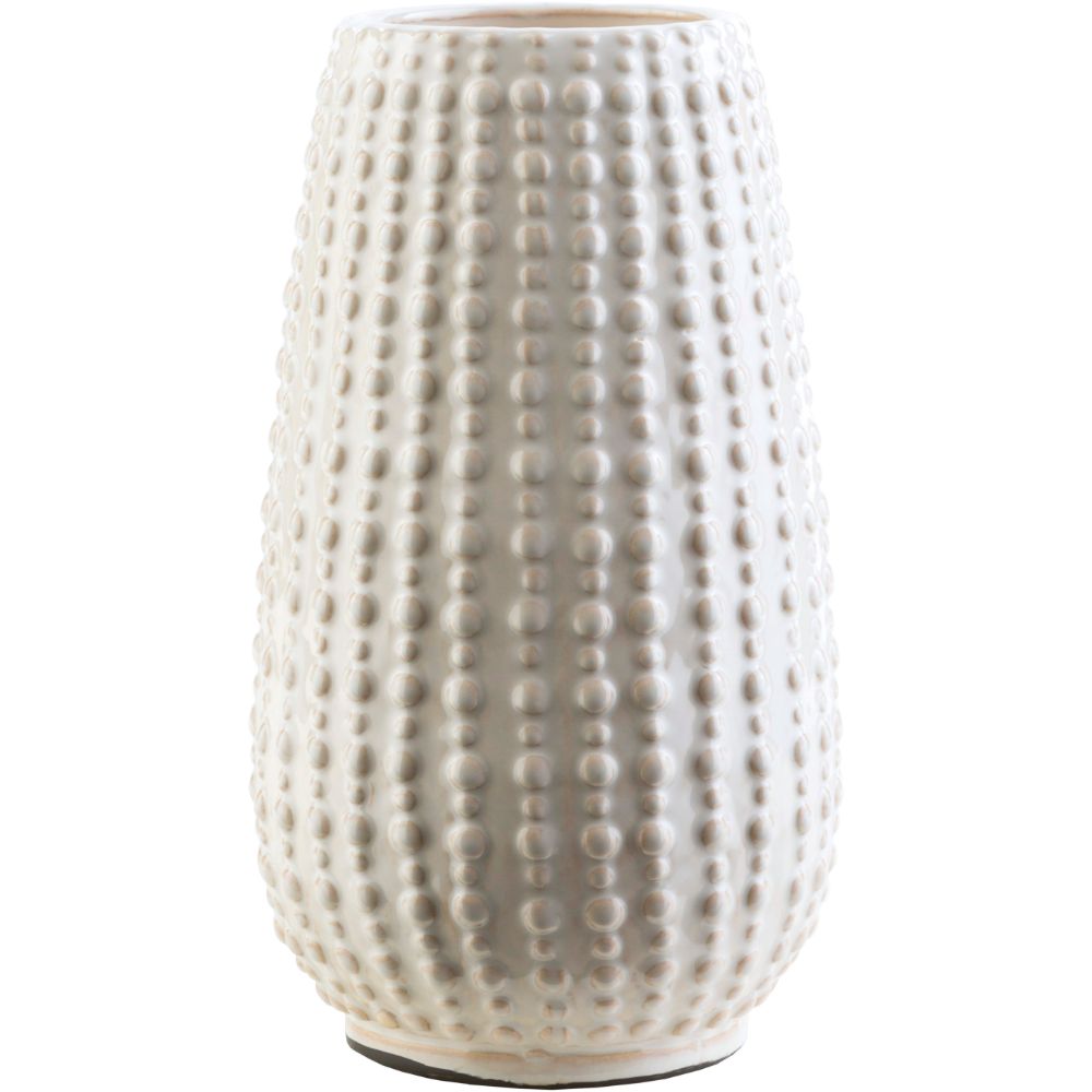 Surya CRW405-S Table Vase in White, Ivory
