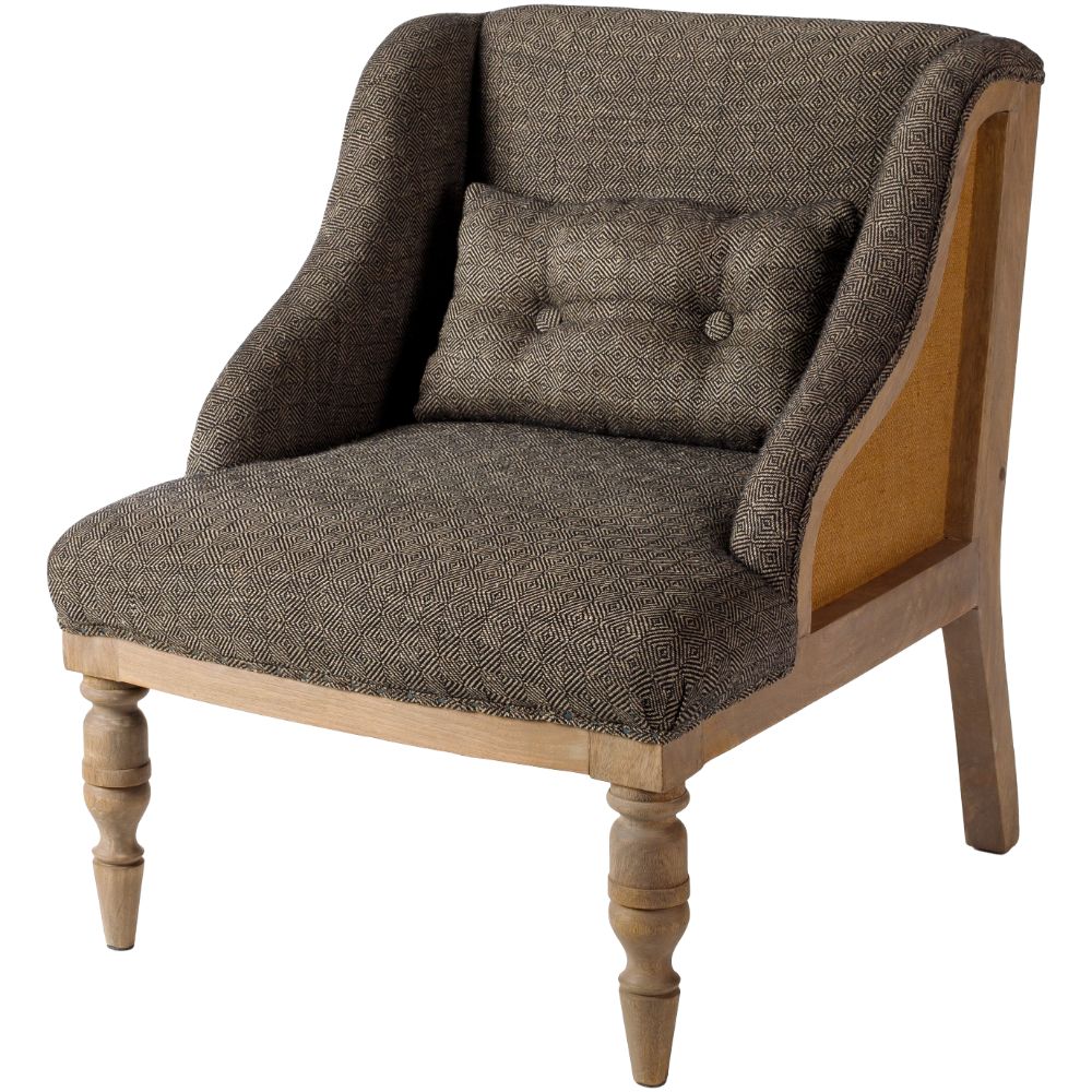 Surya EXE-001 Exeter EXE-001 30"H x 24"W x 26"D Accent Chairs in Wood