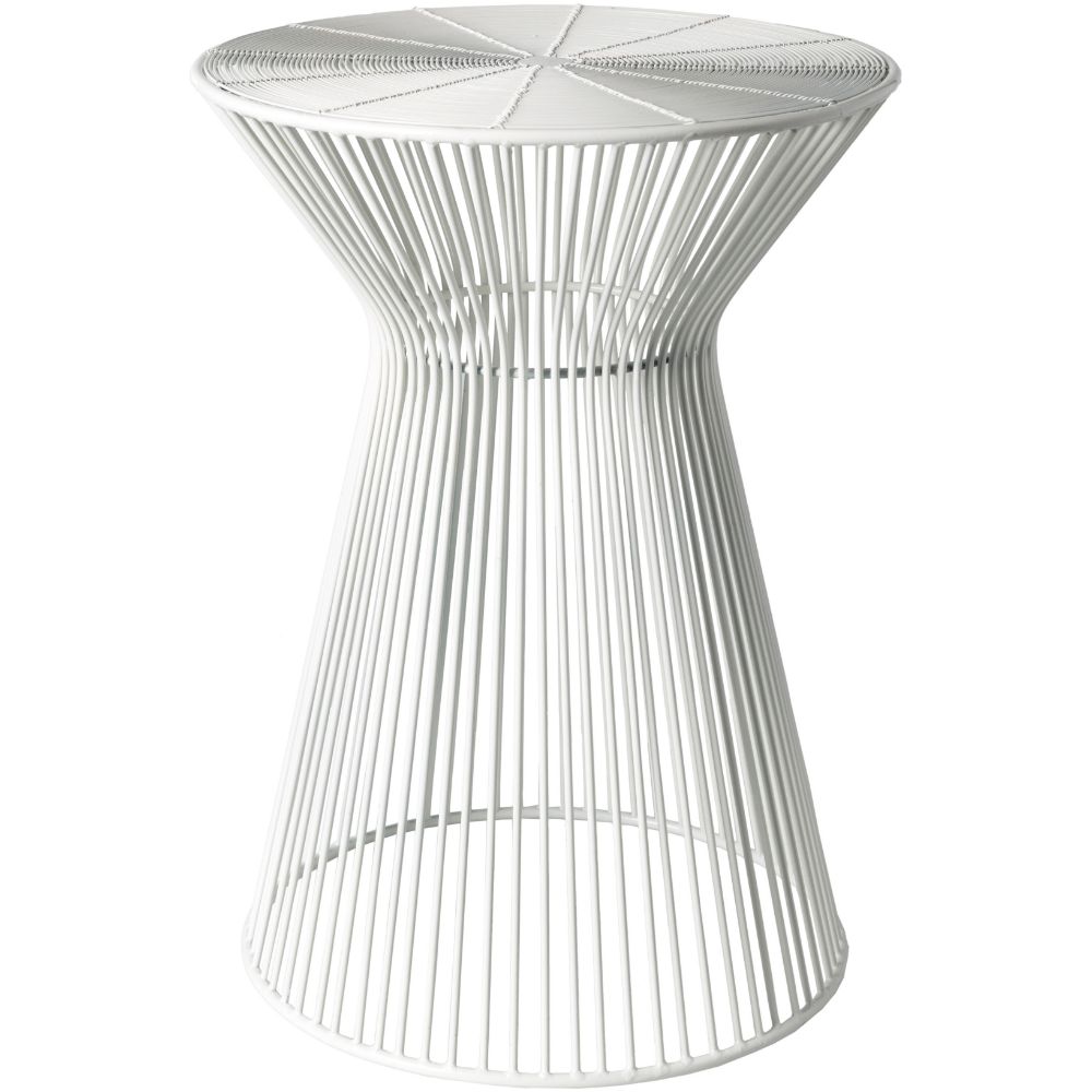 Surya FIFE100-131318 Fife 13.5 x 13.5 x 18 Accent Table in White